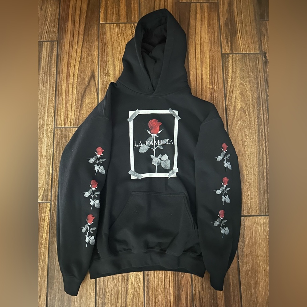 Black Graphic Hoodie